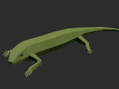 Lowpoly Lizard Low-poly 3D model