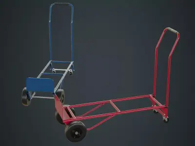 Hand Truck 3A Low-poly 3D model