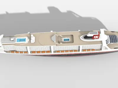 MS POSEIDON - Fictional cruise ship from the 2006 movie 3D print model