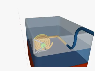 TECS thermal energy conversion system 3D model
