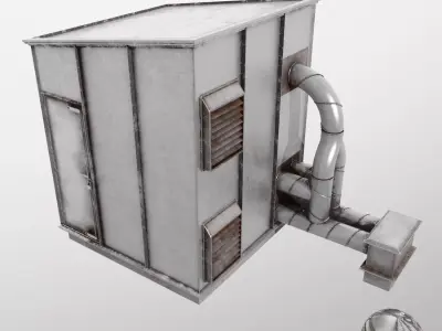 air pump building 3D model