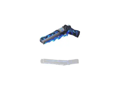 Flame Gun Low-poly 3D model