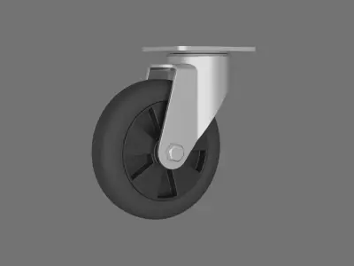 Caster weel 3D model