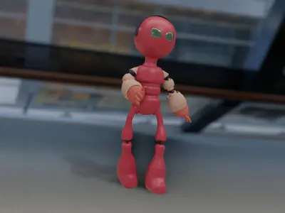 3D Robot Low-poly 3D model purchase