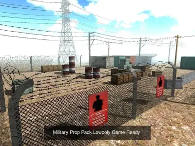 Prop Pack Game Ready Low Poly Military