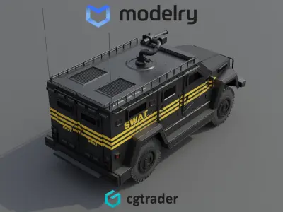 SWAT Vehicle 3D model purchase