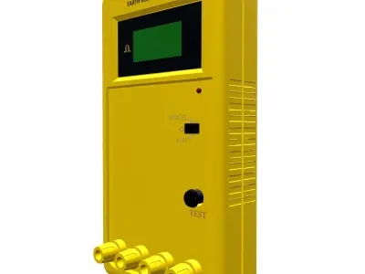 Digital Earth Resistance Tester Low Poly Low-poly 3D model