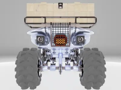 Futuristic All-Terrain Utility Vehicle Concept 3D model