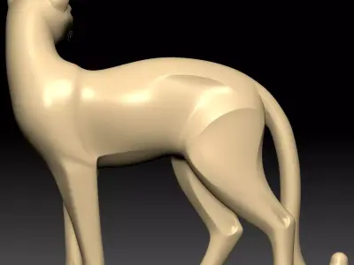 Cat Sculpture 3D model