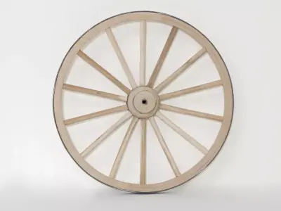 cannon wheel Free 3D model