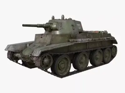 Tank BT 7 Mental Ray 3D model