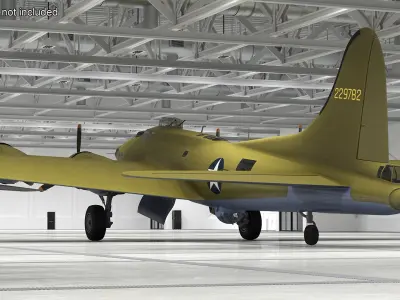 Boeing B-17 Bomber 3D model