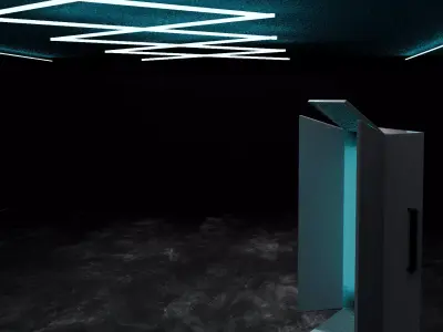 Car Studio -  Virtual Showroom  Low-poly 3D model