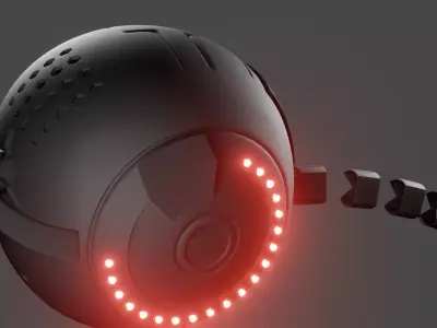 Magnetic IK Robot 3D model