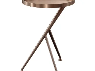 Cecilia Antique Rust Metal Accent Table Crate and Barrel 3D model
