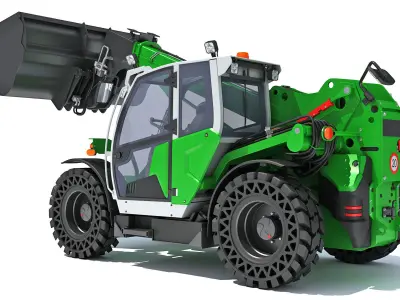 Telescopic Telehandler Forklift 3D model purchase