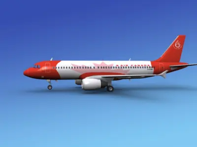 Airbus A320 Air Canada 65 3D model