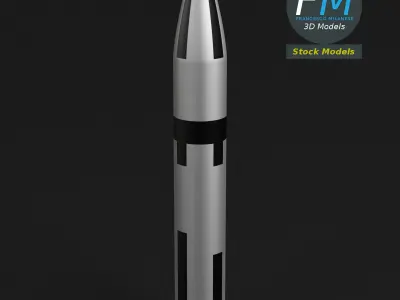 Stylized Polaris A3 Missile 3D model