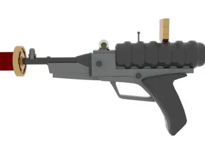 LIS Laser Gun Pistol 3D model