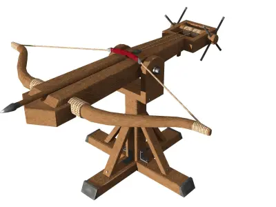 Medieval Ballista  Low-poly 3D model