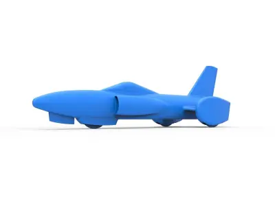 Spirit of America jet car 1964 Scale 1 to 50 3D print model