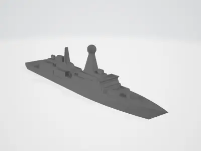Soldati class guided missile frigate  3D print model