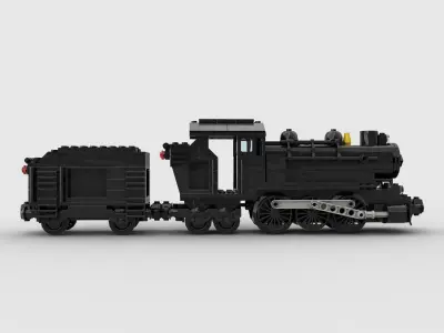 MOC Large Locomotive Motorized 3D model