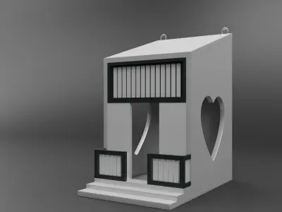 Bird feeder design 3D model