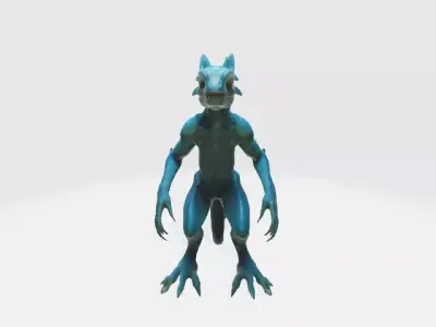 reptilian alien 3D model