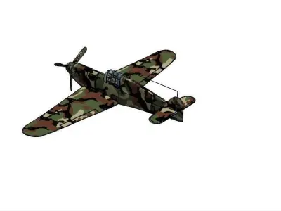 Plane rogozarski ik 3  Free 3D print model