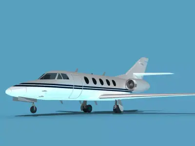 Dassault Falcon 20 V05 3D model