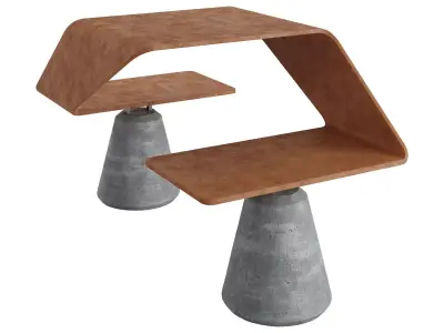 Modern Bench To Park 3D model