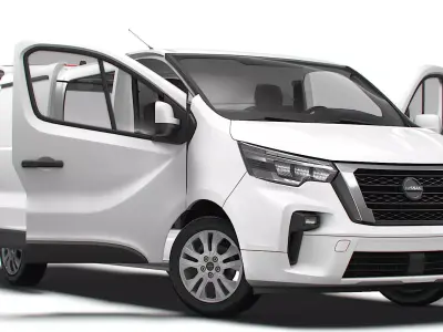 Nissan Primastar Van L2H1 Tailgate HQInterior 2026 3D model