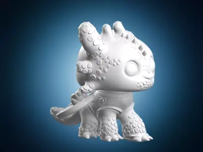 Toothless Night Fury Dragon Miniature 3D print model