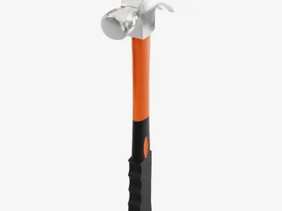 Industrial Hammer Low-poly 3D model