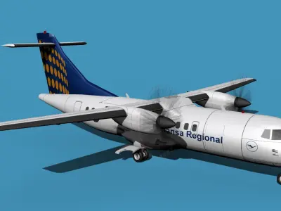 ATR-42-320 Lufthansa Regional 3D model