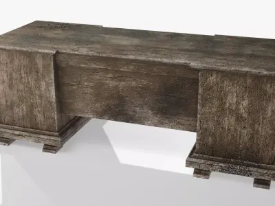 Damaged Furniture Low-poly 3D model