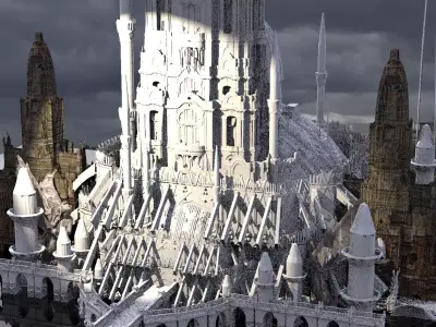 White Palace Emperors city 5 3D model