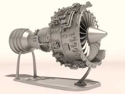 jet engine for Print 3D print model by mbelec