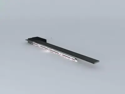 Train Station Free 3D model order