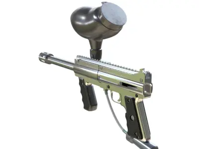 Paintball gun 3D model purchase