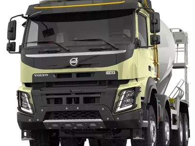 Volvo FMX 2014 Mixer 3D model