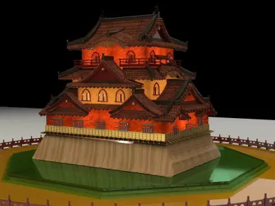 Chinese ancient  house   3D model purchase