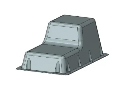 Shell piece 3D model