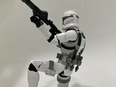 DC-15 Missile Launcher Hardness Set Figure attachment STL files 3D print model