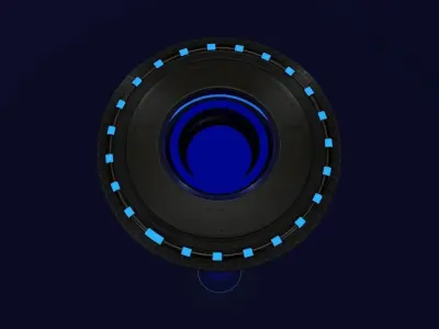Ufo 3d model alien spaceship flying 3D model