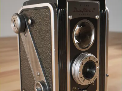 Kodak Duaflex II 1950s Vintage Camera 3D model