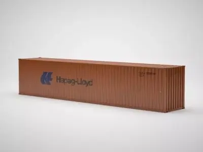 Cargo Container - HAPAG LLOYD - Contenedor de carga 3D model