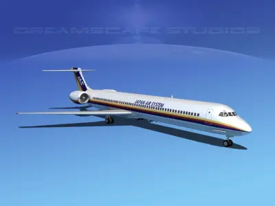 McDonnell Douglas MD-80 JAS 3D model