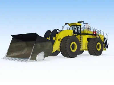 Wheel loader 3D model shop